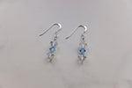 Swarovski Crystal Birthstone Drop Earrings (Multiple Colours) - Sterling Silver - Wedding Jewellery