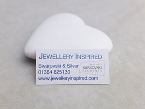 Swarovski Crystal Round Drop Earrings - Vitrail Light - Sterling Silver - Wedding Jewellery