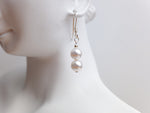Swarovski Pearl Drop Earrings - White - Sterling Silver - Wedding Jewellery