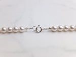 Swarovski Pearl Necklace - White - Sterling Silver - Wedding Jewellery