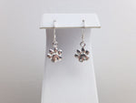 Sterling Silver Puffed Paw Charm Drop Earrings - 925 - Animal Jewellery